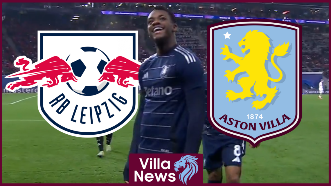 Jhon Duran RB Leipzig Aston Villa badges