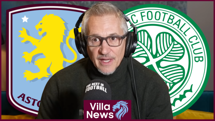 Aston Villa badge Celtic Lineker