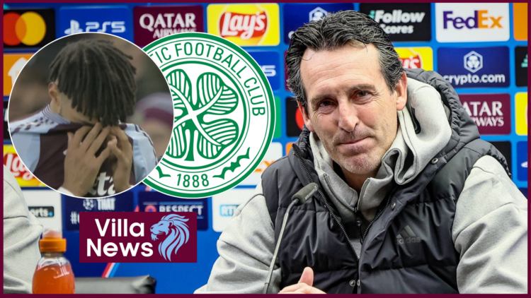 Aston Villa badge Celtic Mings Emery