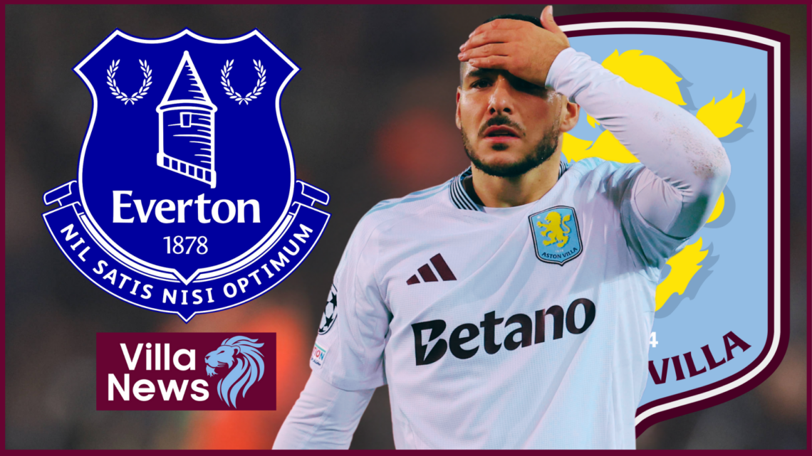 Aston Villa badge Everton Buendia