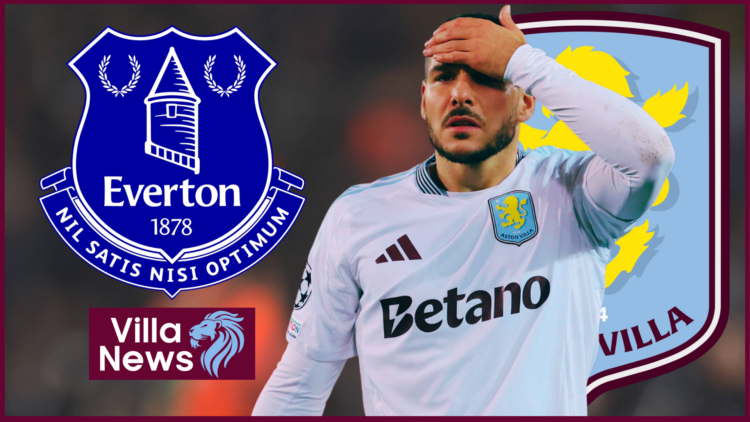 Aston Villa badge Everton Buendia