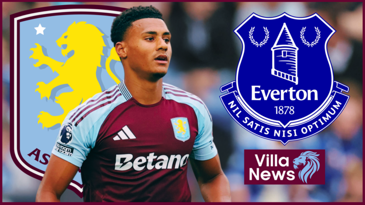 Aston Villa badge Everton Watkins