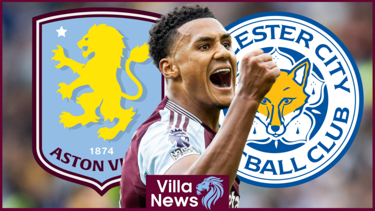 Aston Villa badge Leicester City Watkins