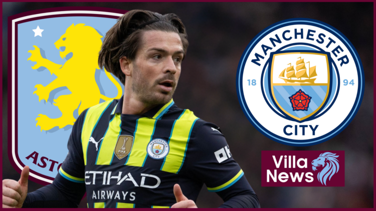 Aston Villa badge Manchester City Jack Grealish