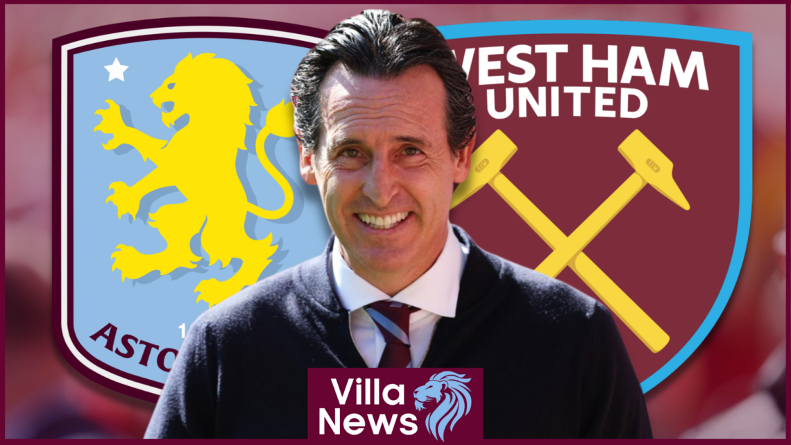 Aston Villa badge West Ham Emery