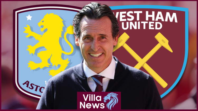 Aston Villa badge West Ham Emery