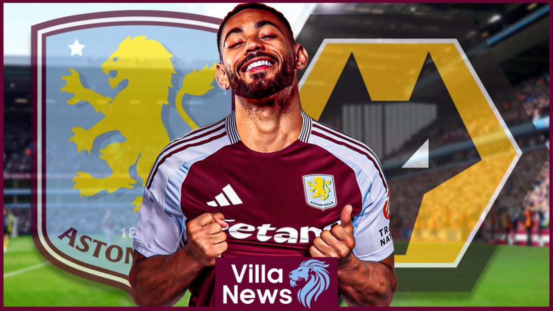 Aston Villa badge Wolves Cunha