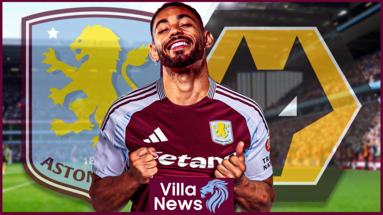 Aston Villa badge Wolves Cunha