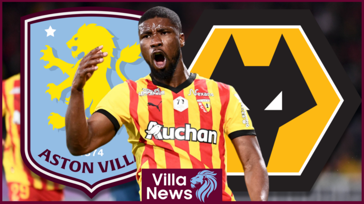 Aston Villa badge Wolves Danso