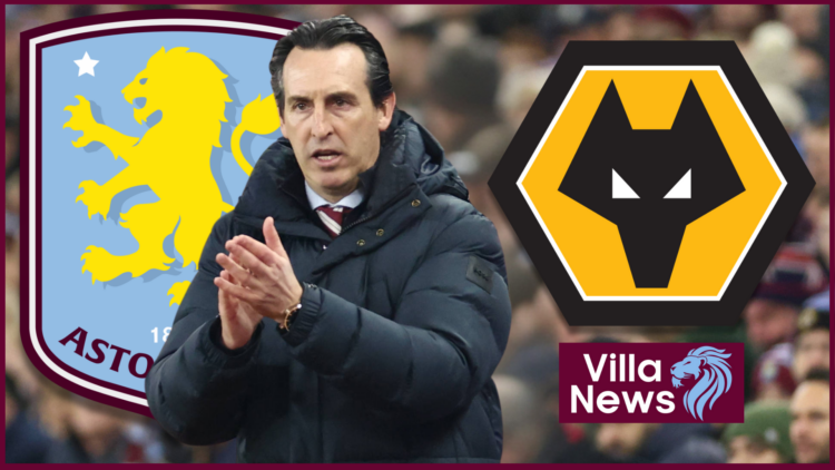 Aston Villa badge Wolves Unai Emery