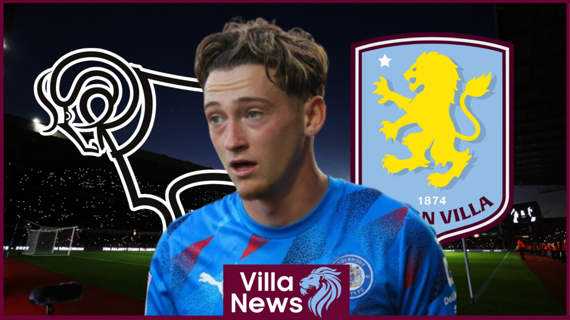 Louie Barry Aston Villa Derby County badges