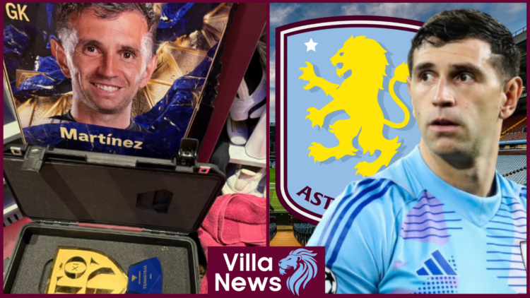 Emi Martinez, Aston Villa badge