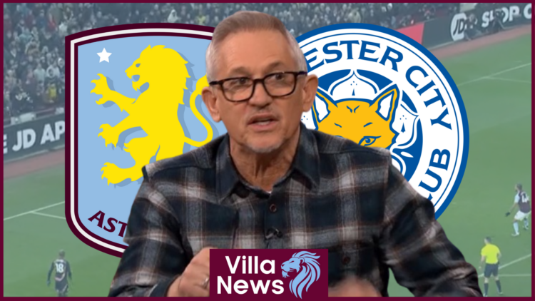 Gary Lineker, Aston Villa badge, Leicester badge