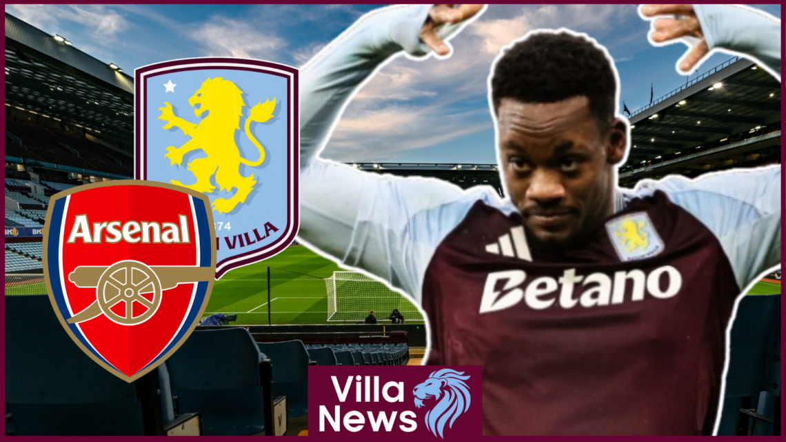 Jhon Duran, Aston Villa badge, Arsenal badge