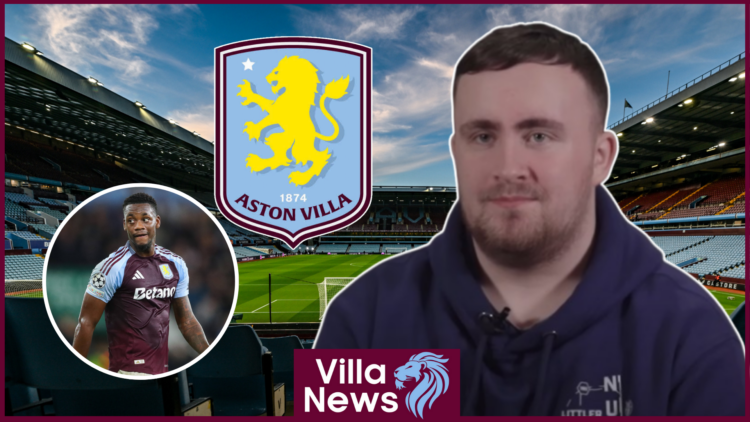 Luke Litter, Jhon Duran, Aston Villa badge