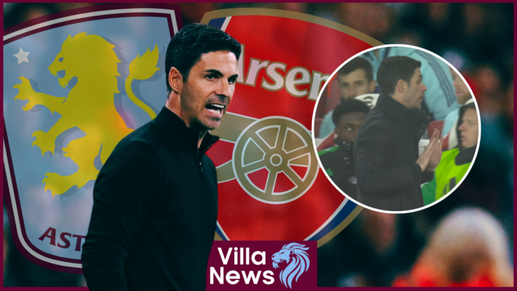 aston villa arsenal mikel arteta