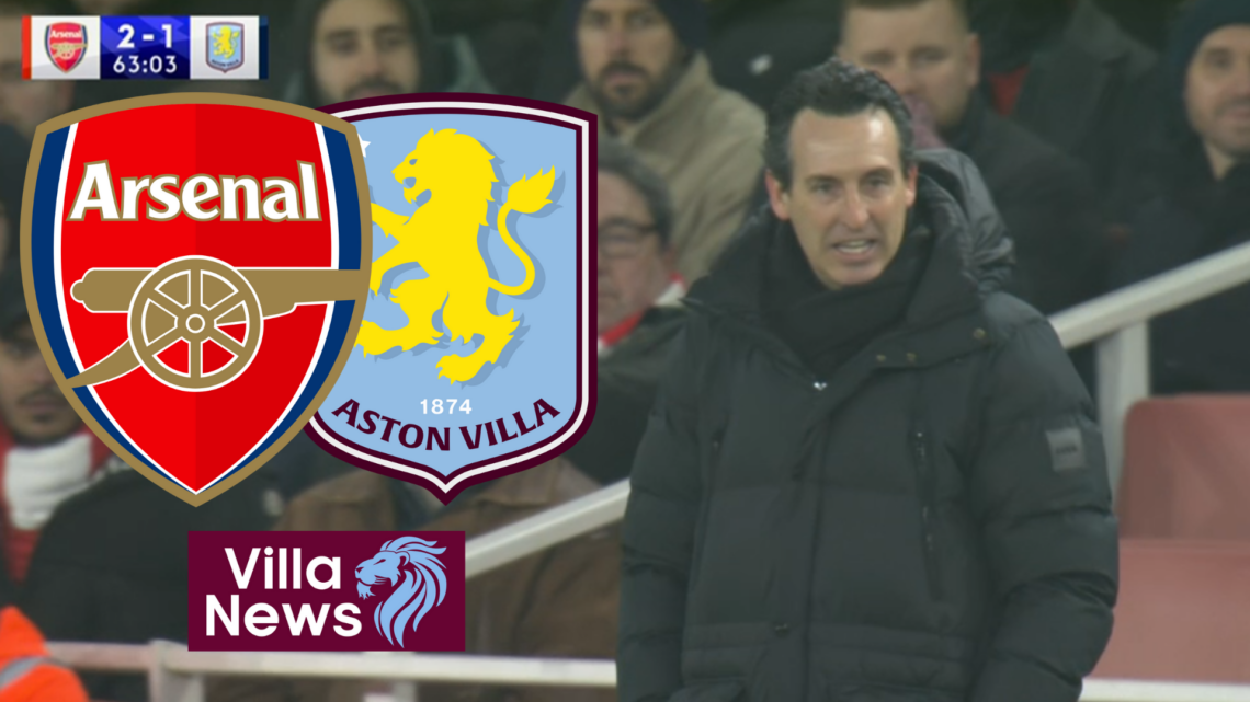 Aston Villa, Arsenal badges and Unai Emery