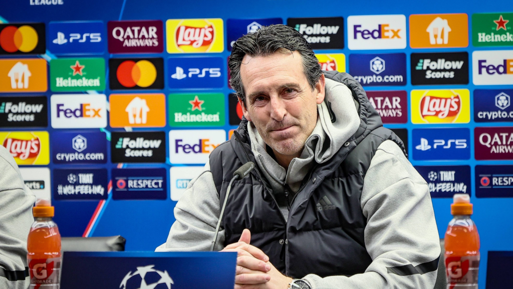 Aston Villa manager Unai Emery
