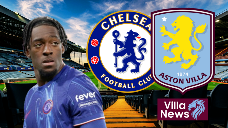 Axel Disasi Aston Villa Chelsea badges