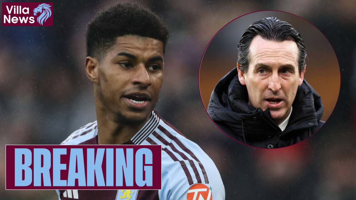 Aston Villa Cardiff City Marcus Rashford Unai Emery