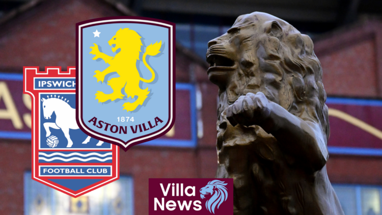 Aston Villa badge Ipswich Town Villa Park