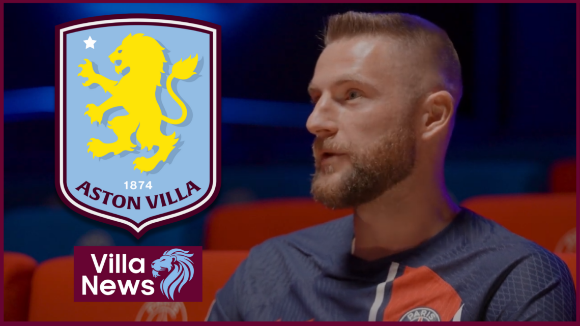Aston Villa badge Skriniar