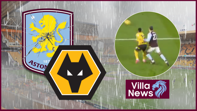 Aston Villa badge Wolves VAR