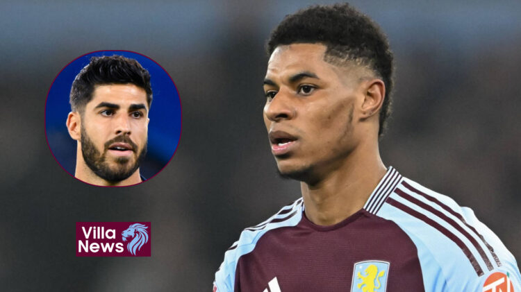 Marcus Rashford and Marco Asensio start for Aston Villa v Liverpool