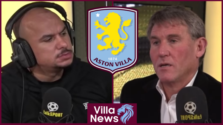 Gabriel Agbonlahor, Simon Jordan, Aston Villa badge