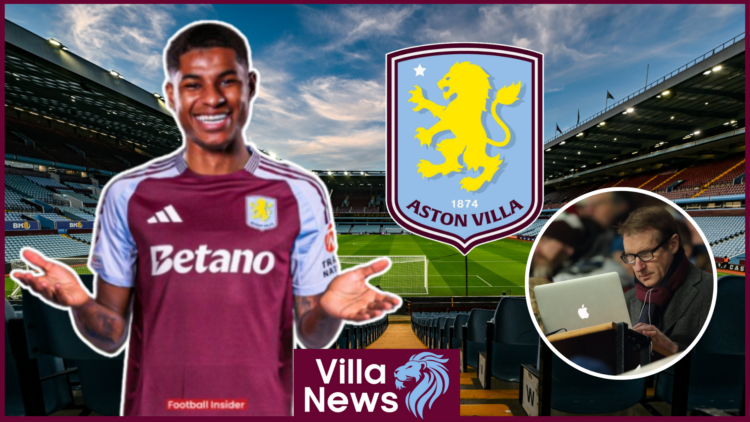 Marcus Rashford, Henry Winter, Aston Villa badge