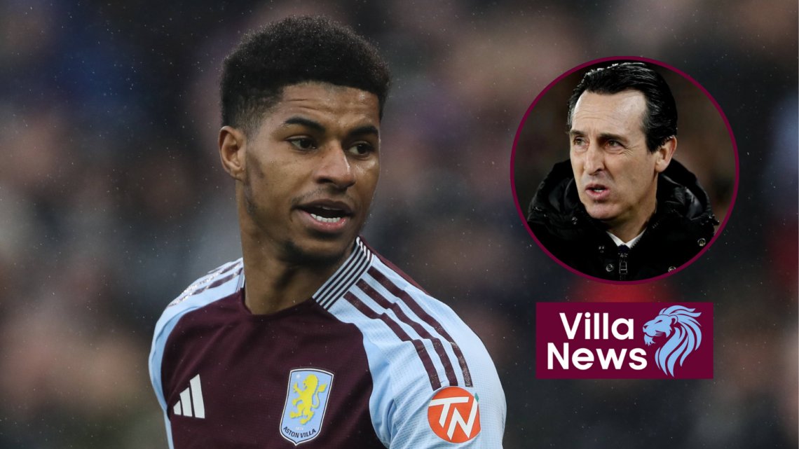Unai Emery and Marcus Rashford