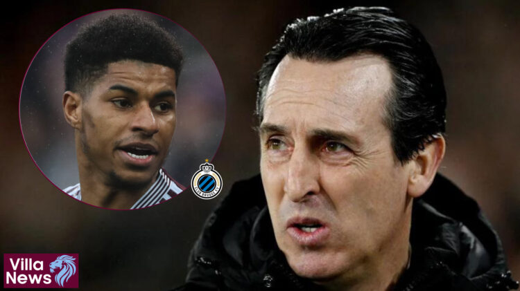 Aston Villa Club Brugge Unai Emery Marcus Rashford