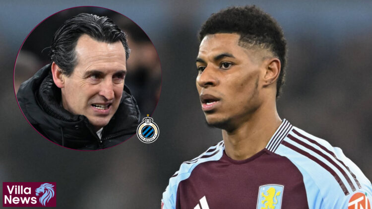 Aston Villa Club Brugge Unai Emery Marcus Rashford
