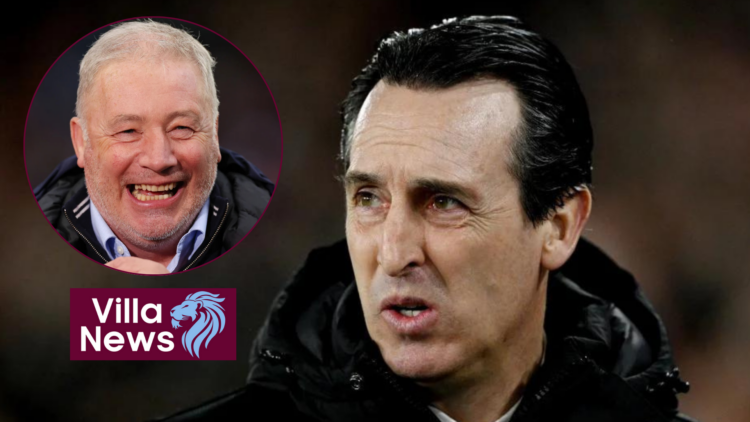 Aston Villa manager Unai Emery and Ally McCoist