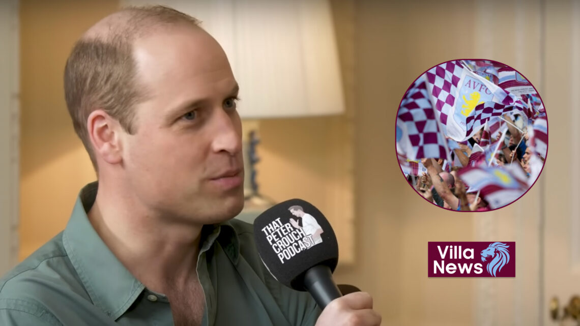 Prince William supports Aston Villa.