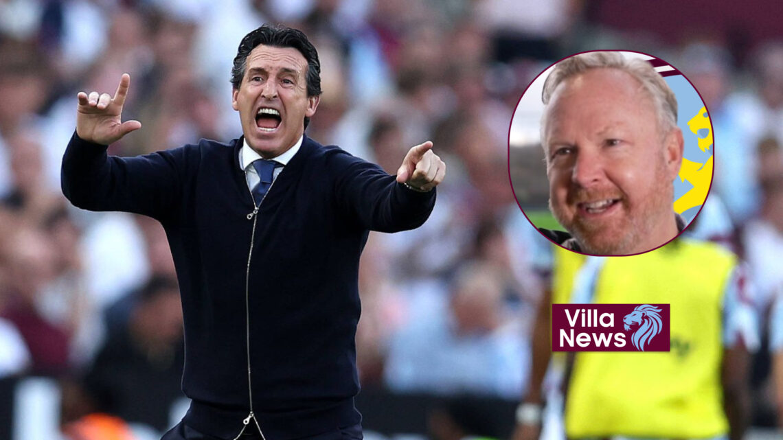 Unai Emery and Chris Heck at Aston Villa.