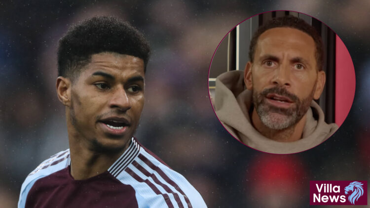 Marcus Rashford Rio Ferdinand Aston Villa