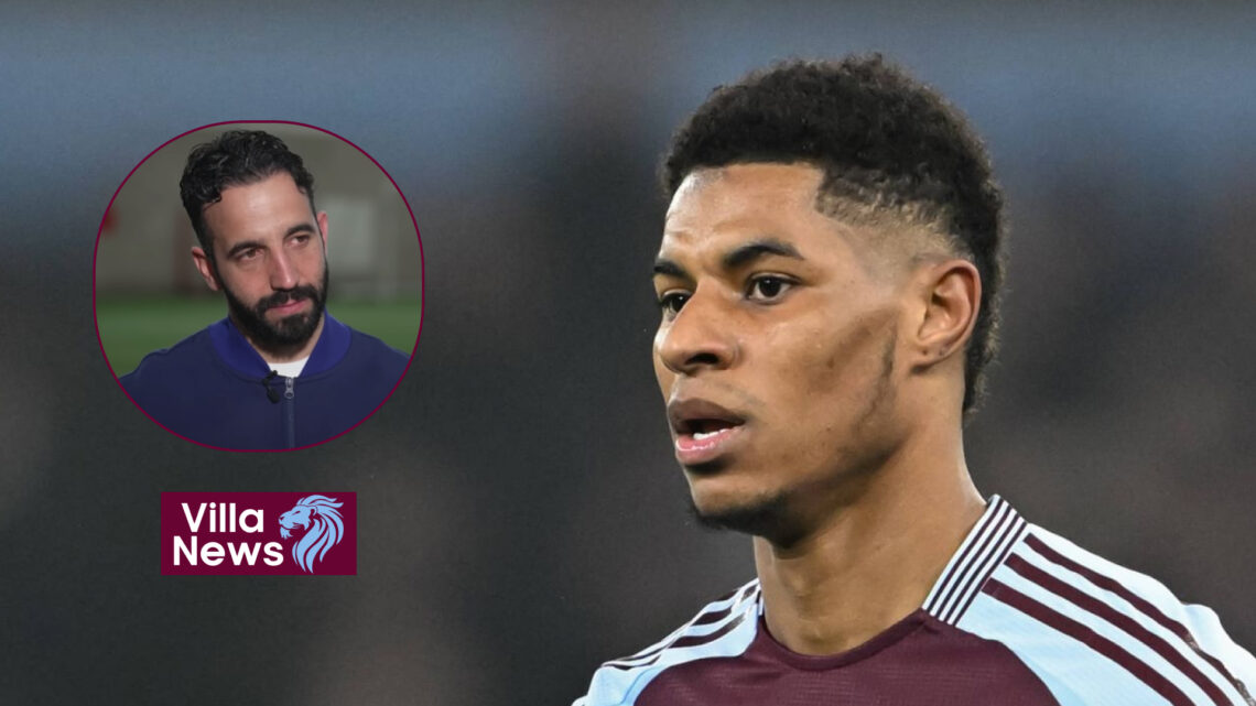 Ruben Amorim, Marcus Rashford, Aston Villa, Manchester United