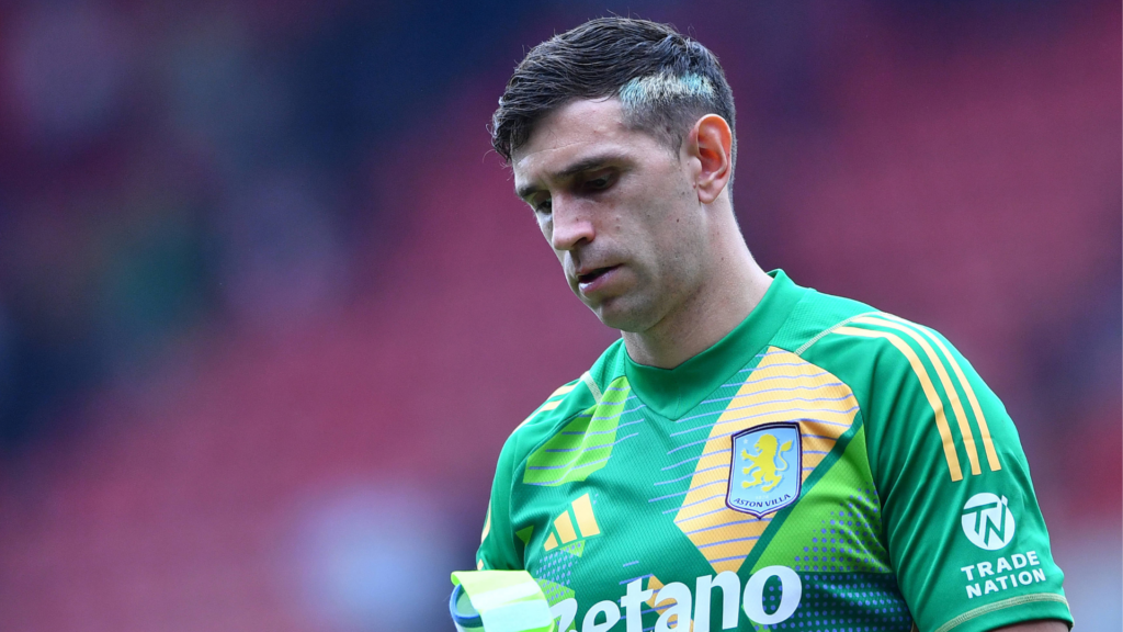 Aston Villa goalkeeper Emiliano Martinez.