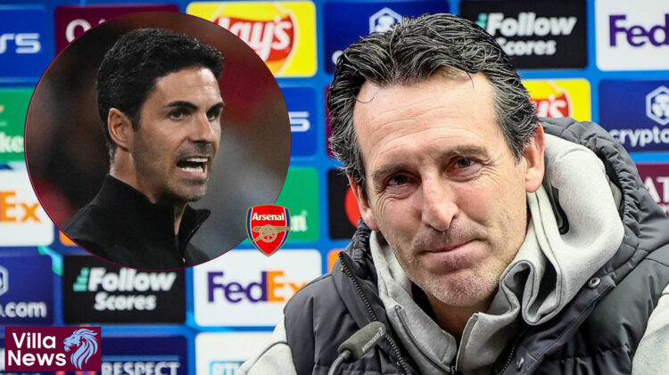 Aston Villa Arsenal Unai Emery Mikel Arteta