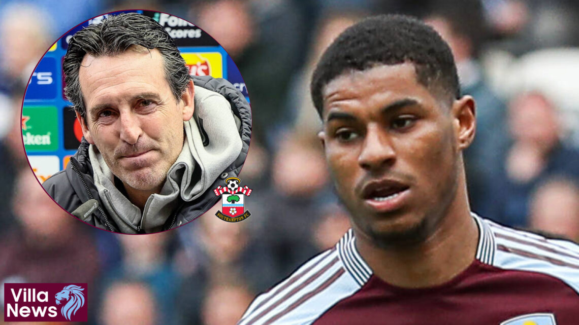 Aston Villa Southampton Marcus Rashford Unai Emery