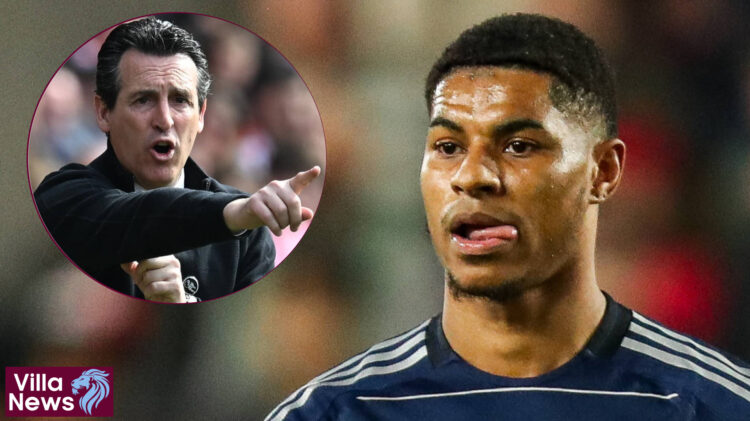Aston Villa Unai Emery Marcus Rashford