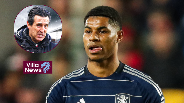 Marcus Rashford, Aston Villa, Unai Emery