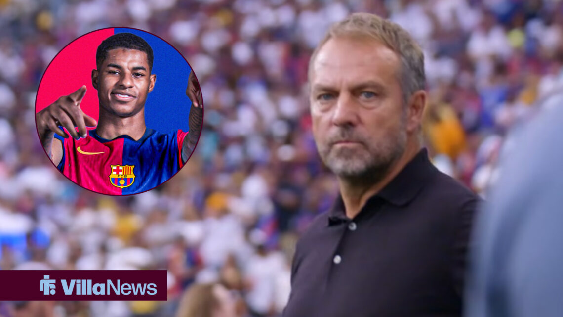 Aston Villa Barcelona Marcus Rashford Hansi Flick