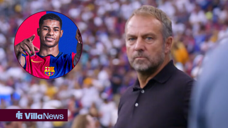 Aston Villa Barcelona Marcus Rashford Hansi Flick