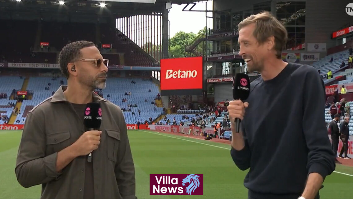 Aston Villa Fulham Rio Ferdinand Peter Crouch