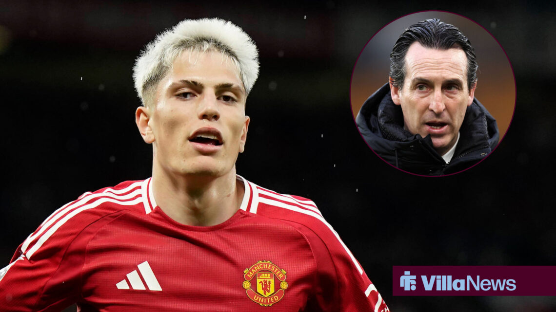 Aston Villa Manchester United Alejandro Garnacho Unai Emery