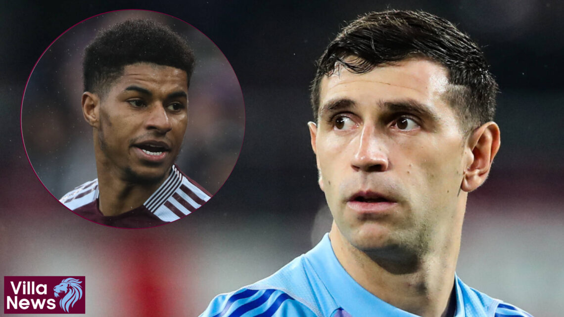 Aston Villa Marcus Rashford Emi Martinez