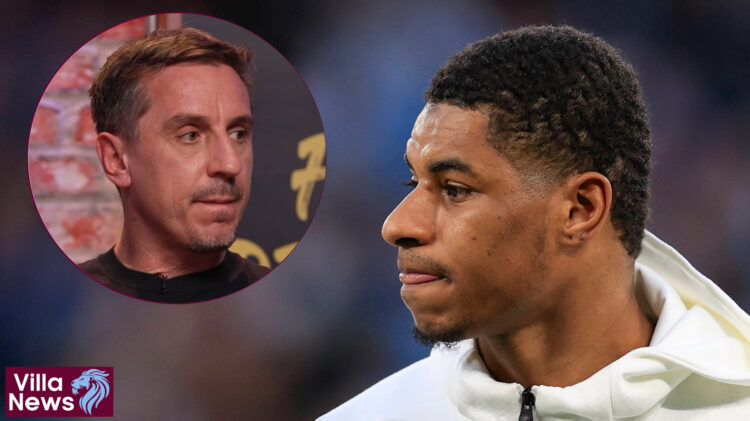 Aston Villa Marcus Rashford Gary Neville