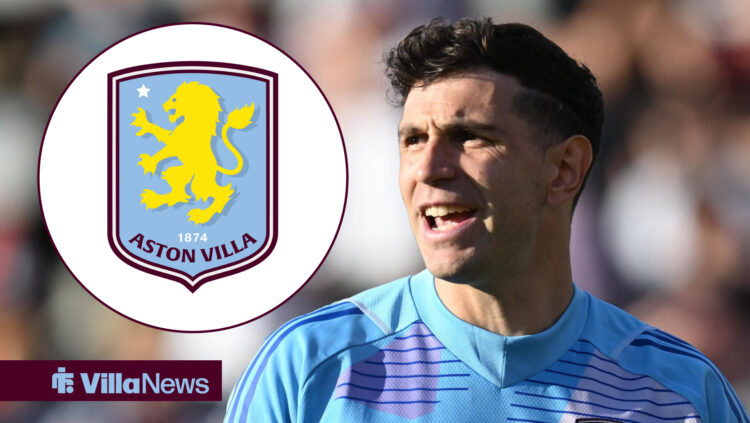 Aston Villa goalkeeper Emi Martinez